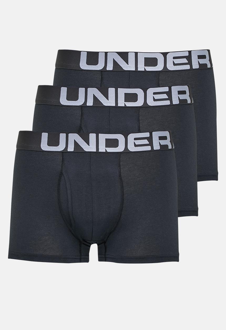 Under Armour - Ua charged cotton 3in 3 pack - black