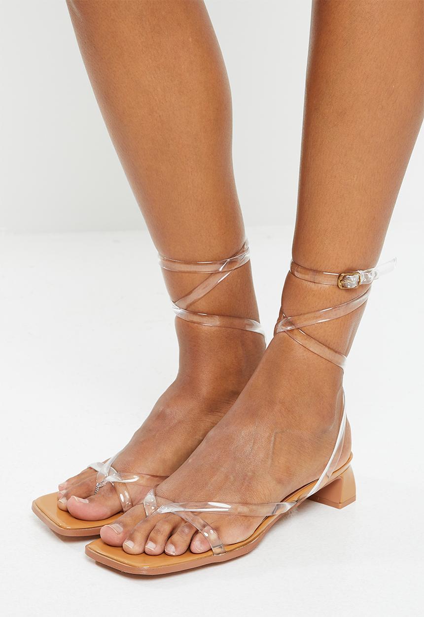 Superbalist - Maria vinyl gladiator heel - tan