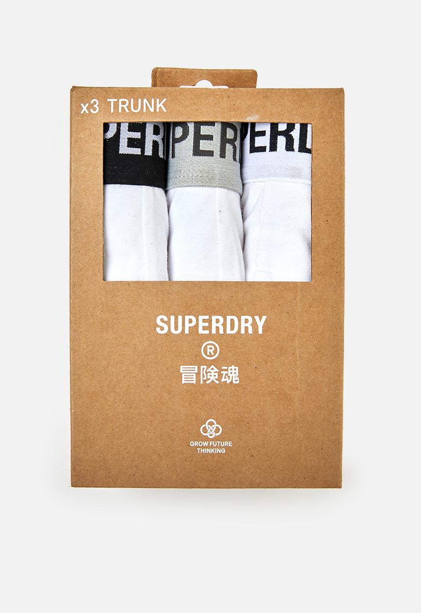 Superdry. - Trunk multi triple pack - white 