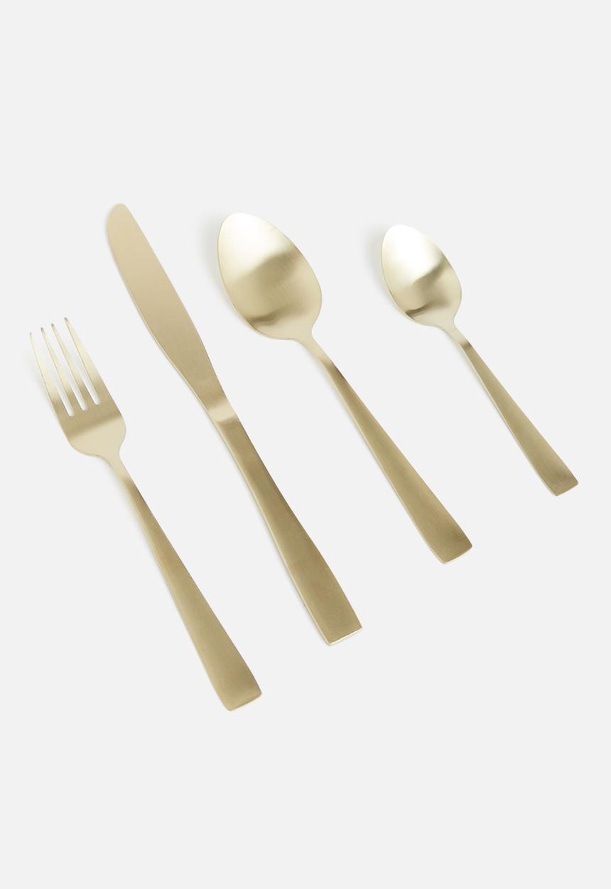 Excellent Houseware - Cutlery set - gold