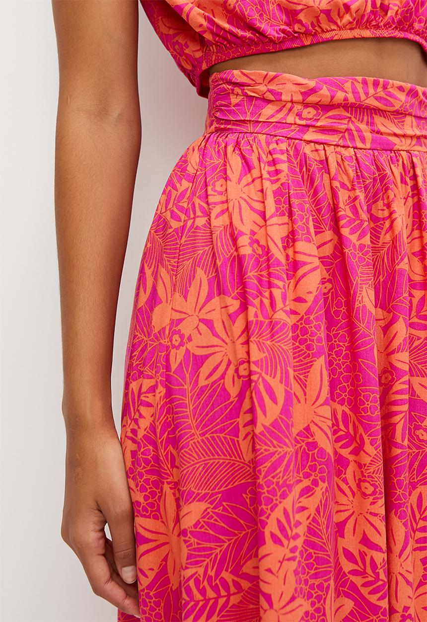 MILLA - Co-ord a-line maxi skirt - bold floral