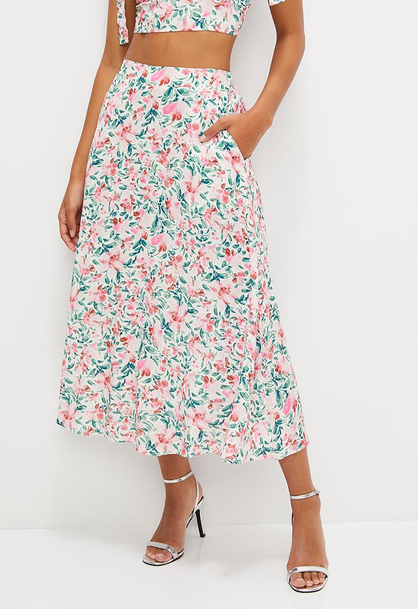 MILLA - Co-ord circle midi skirt - multi 