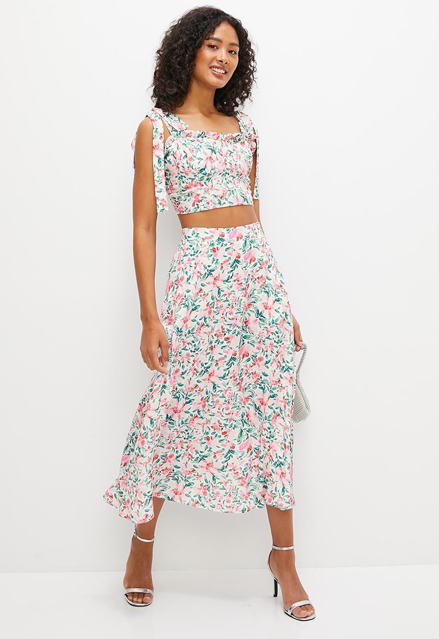MILLA - Co-ord circle midi skirt - multi 