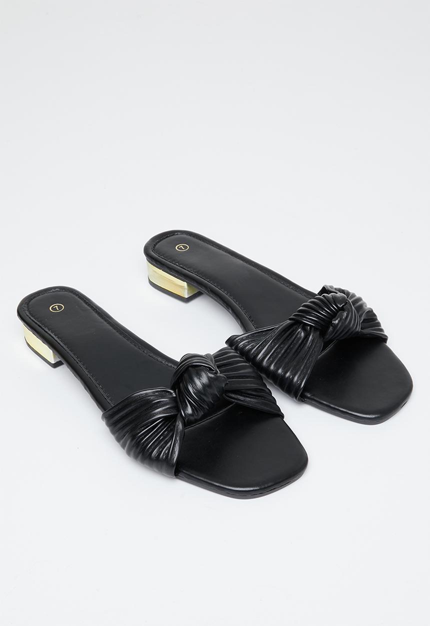 dailyfriday - Salvadora knot mule - black