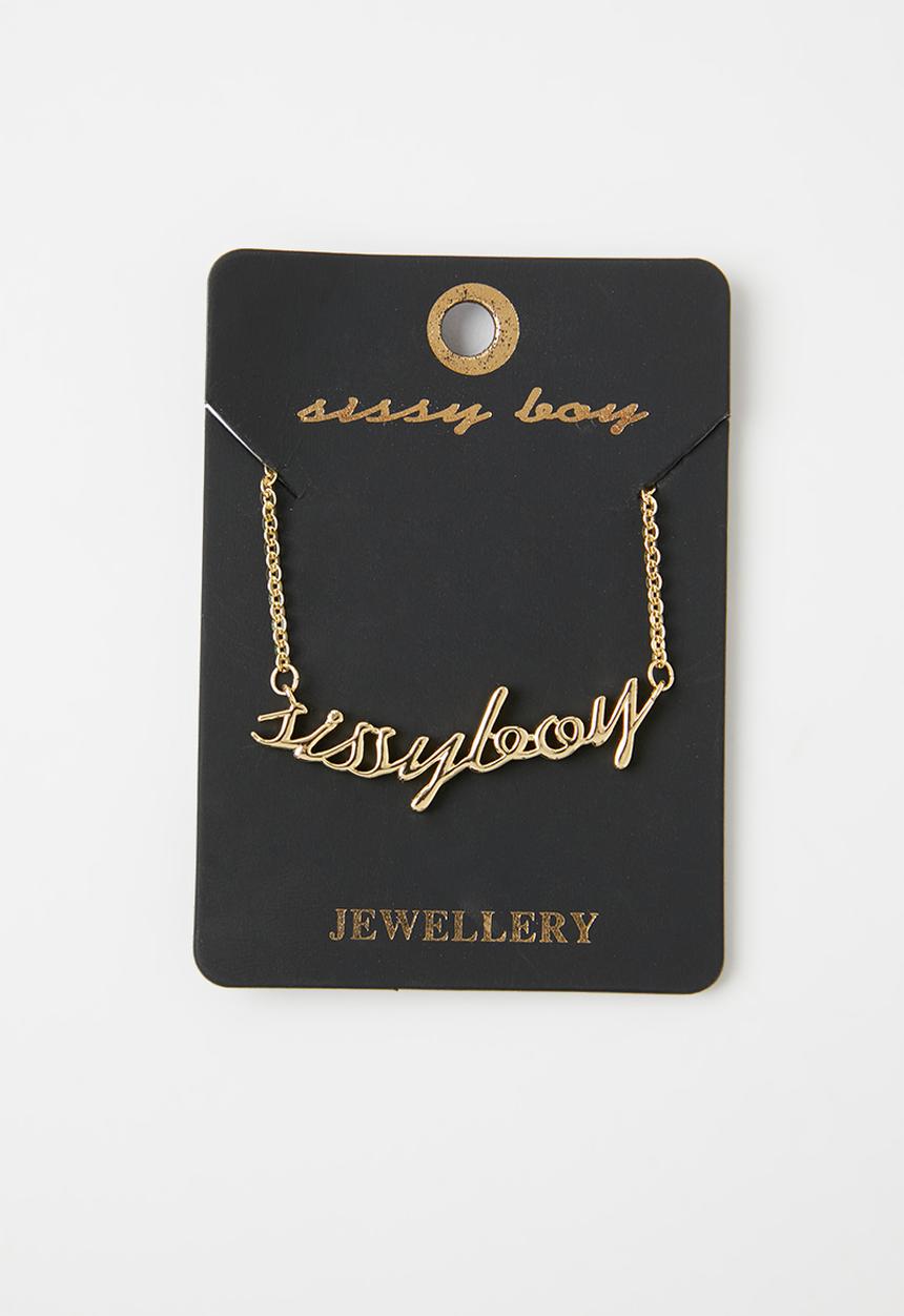 SISSY BOY - Sissy boy necklace - gold