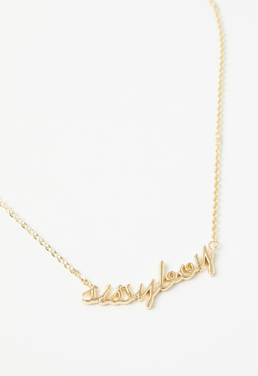 SISSY BOY - Sissy boy necklace - gold