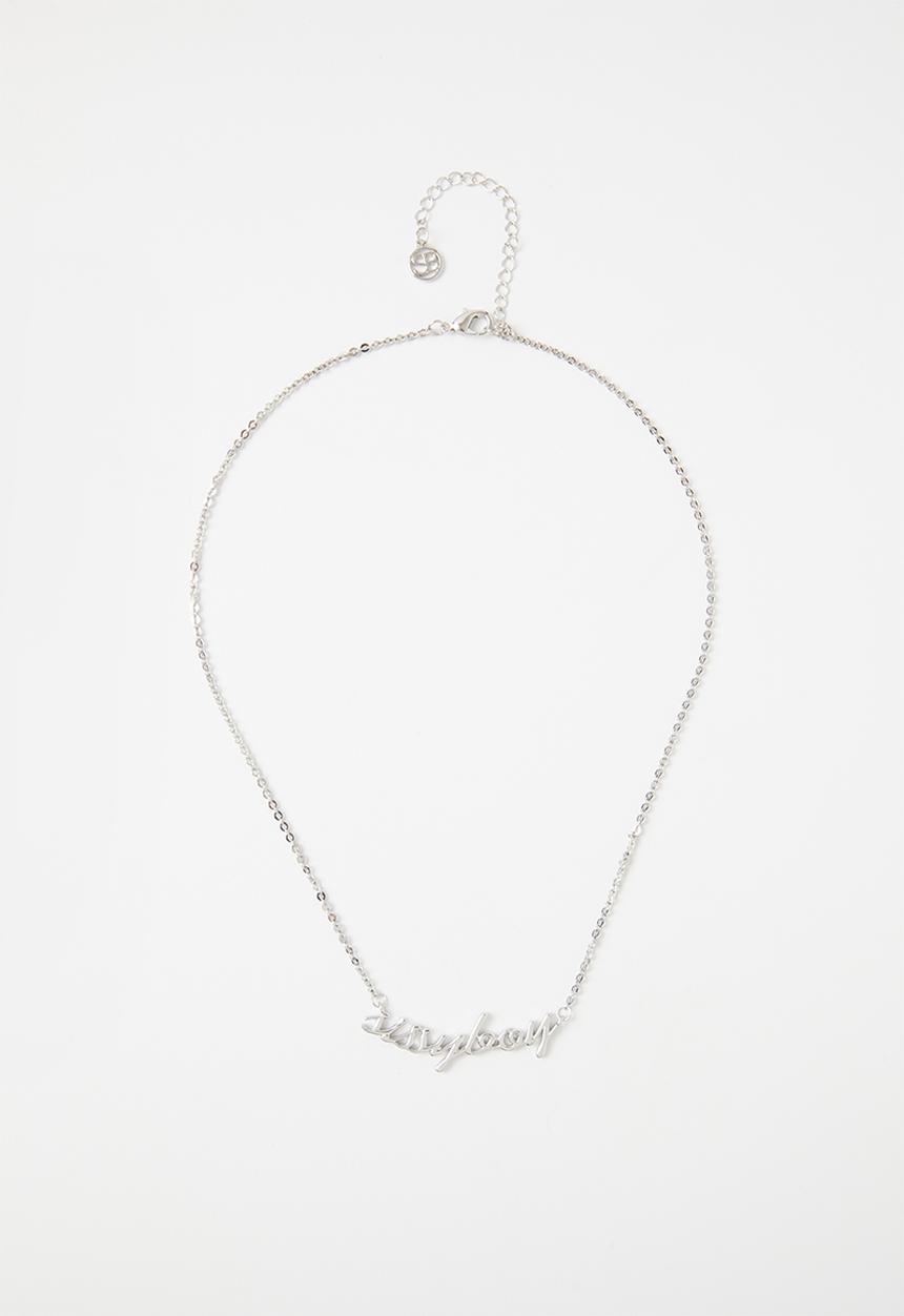 SISSY BOY - Sissy boy necklace - silver