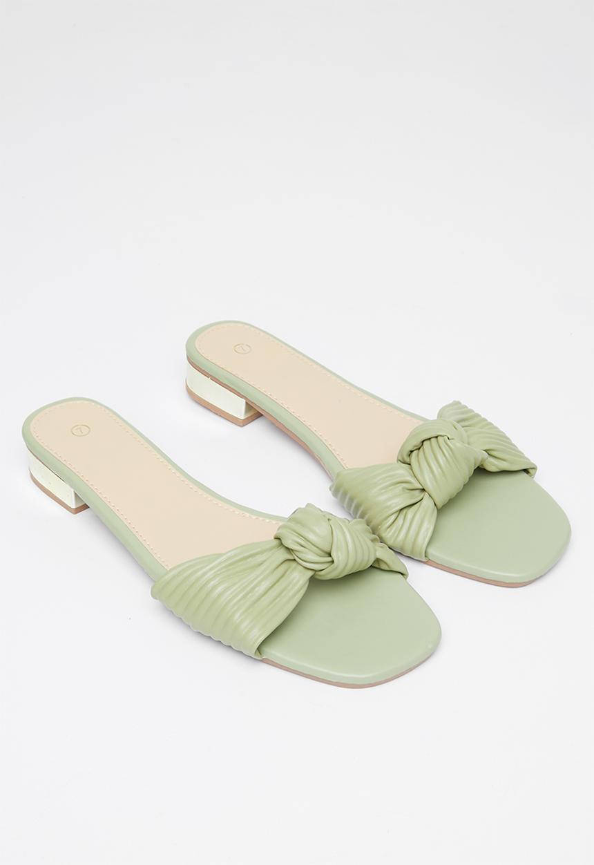 dailyfriday - Salvadora knot mule - sage