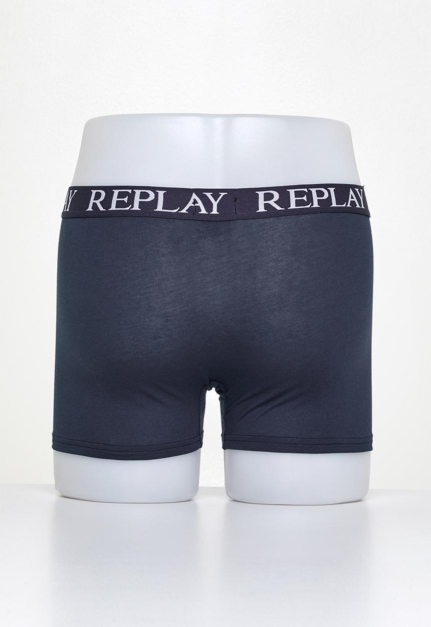 Replay - 2 pack replay underwear -  grey melange/indigo
