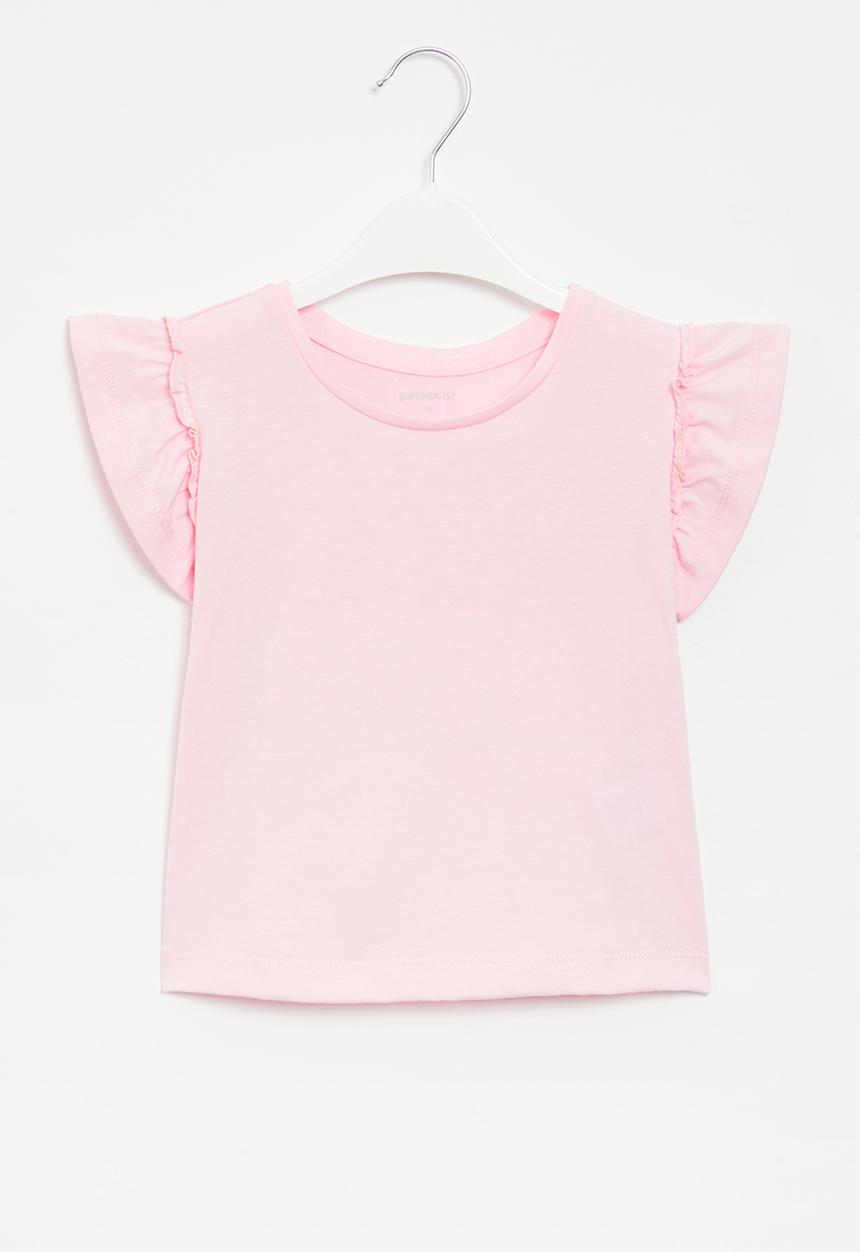 Superbalist - Frill tee - dusty pink