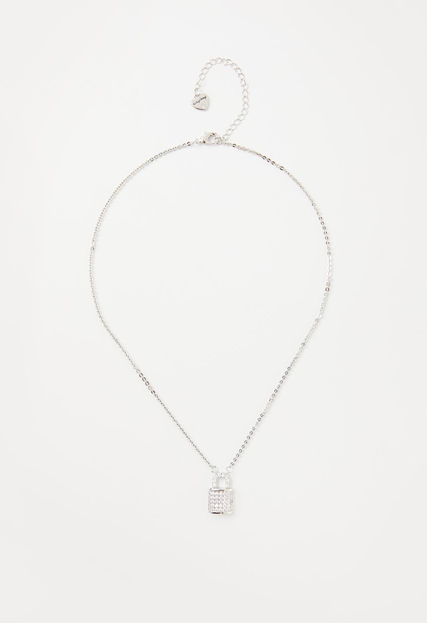SISSY BOY - Bling locket necklace - silver