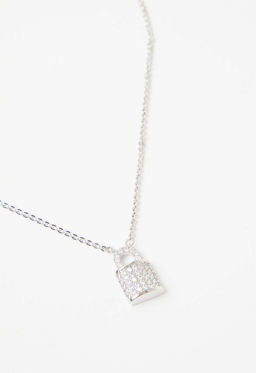 SISSY BOY - Bling locket necklace - silver