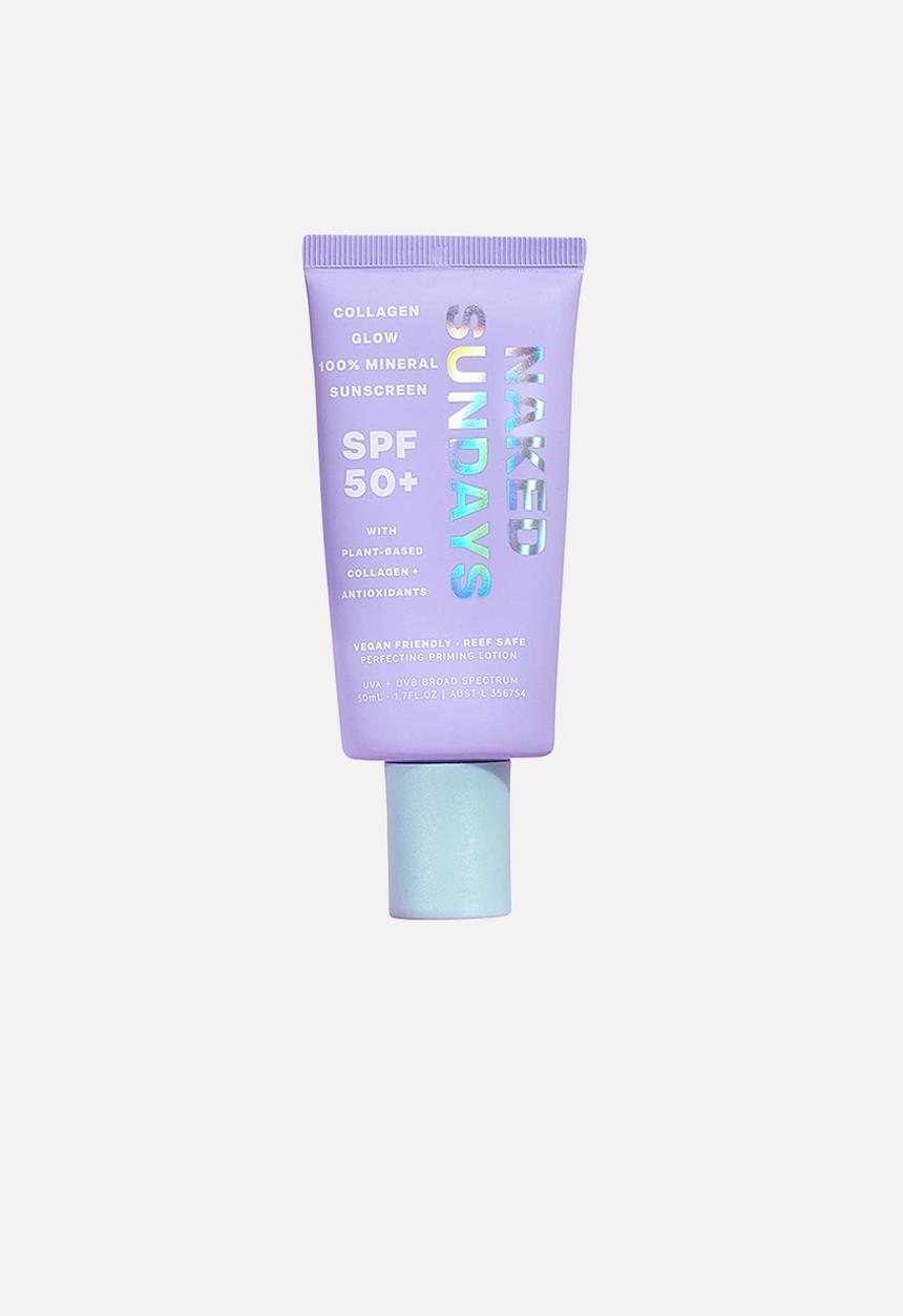 Naked Sundays - SPF50+ Collagen Glow 100% Mineral Perfecting Priming Lotion