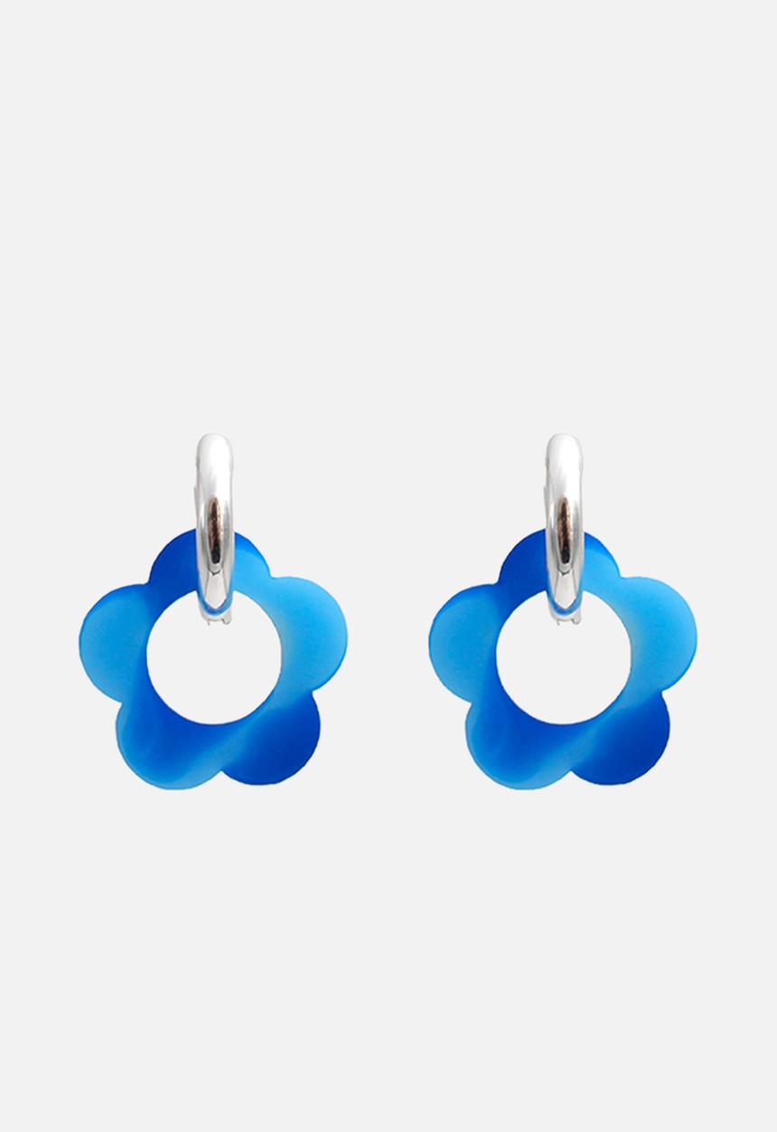 Pina Jewels - Daisy charm - light blue & dark blue