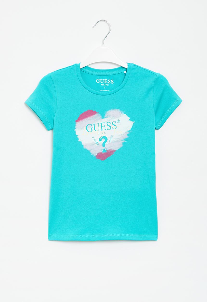 GUESS - Guess heart tee - blue