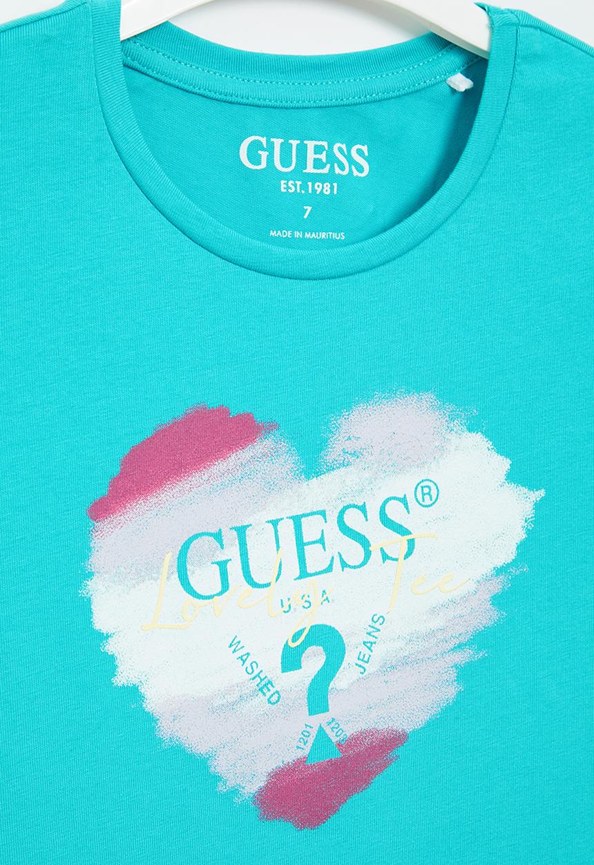GUESS - Guess heart tee - blue