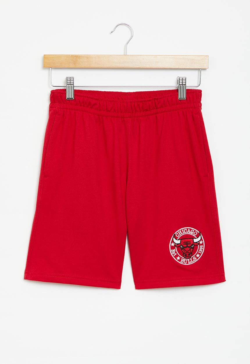 NBA - Chicago bulls core badge fleece shorts - red