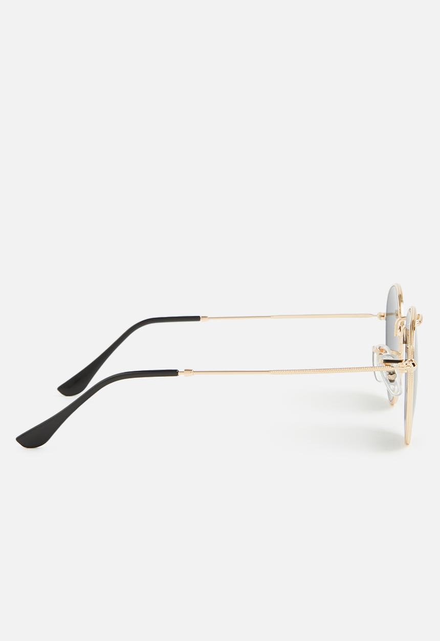 Superbalist - Nico round sunglasses - black & gold