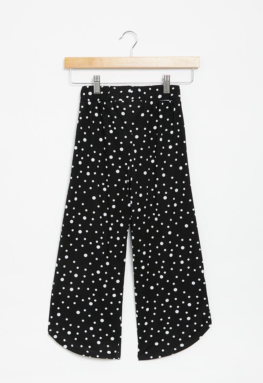 Superbalist - Elasticated pant - black & white polka dot