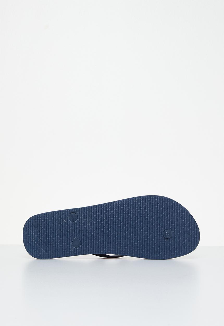 POLO - Colour block stripe flip flop - red