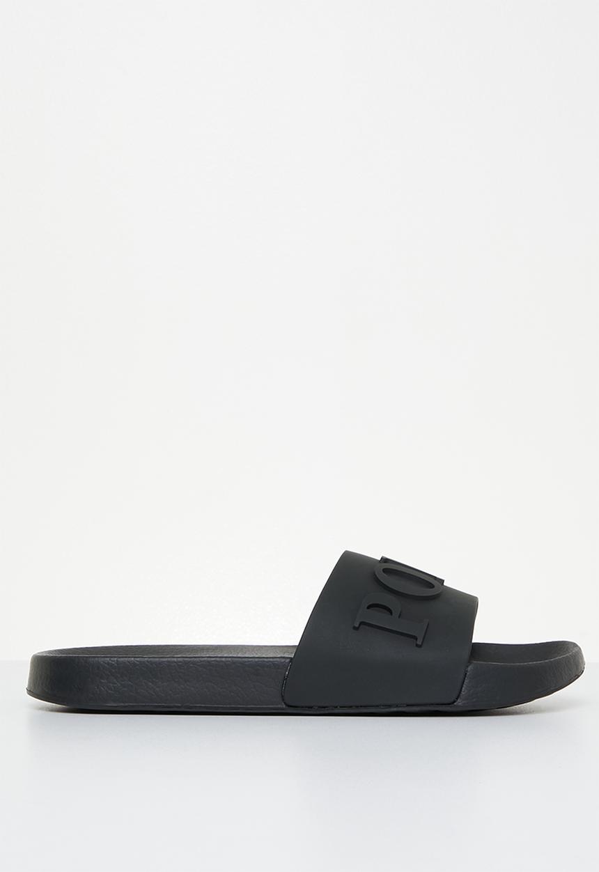 POLO - Polo convexed pool sandal - black
