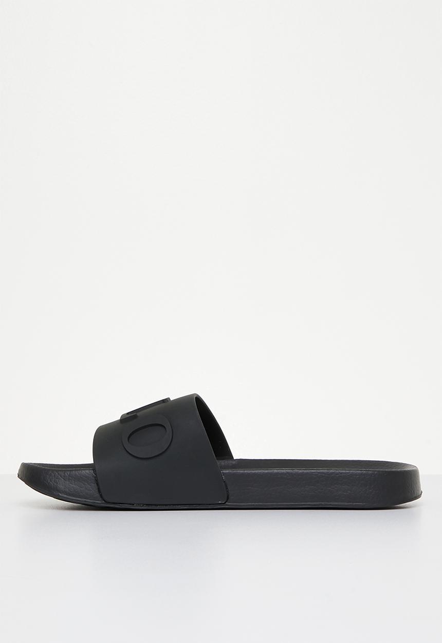 POLO - Polo convexed pool sandal - black