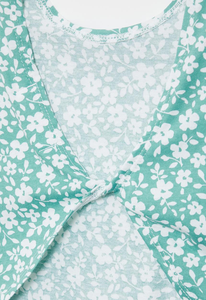 Superbalist - Top with twist back detail - sage print