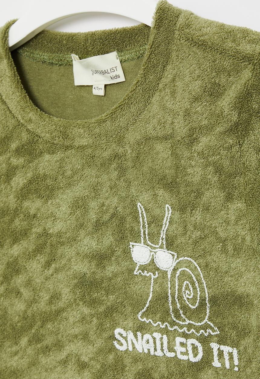 Superbalist - Printed terry tee - fatigue