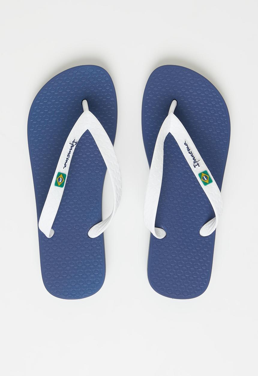 Ipanema - Brazilian sand flip flops  - navy & white