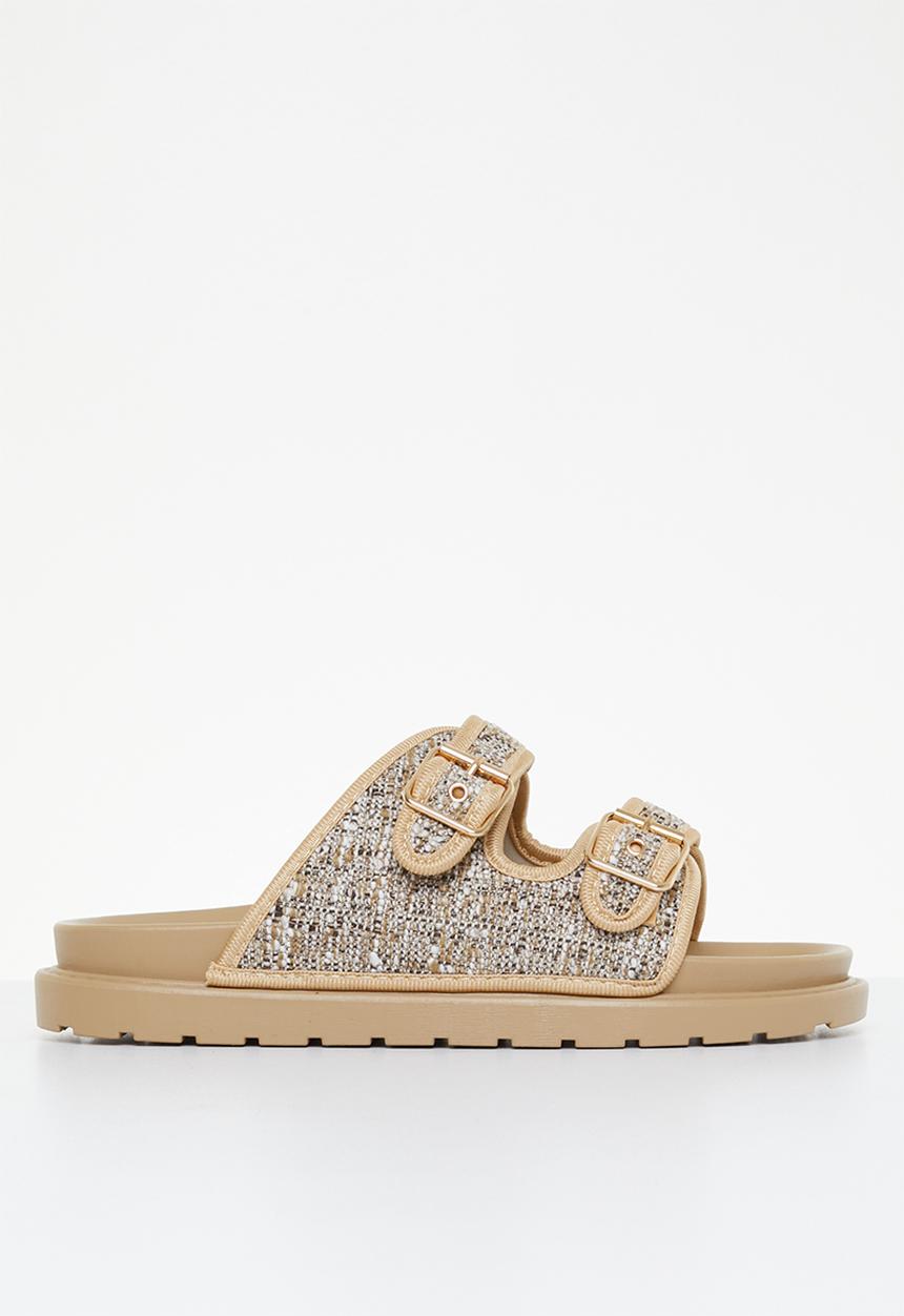 Madison® - Coral double buckle slide - beige