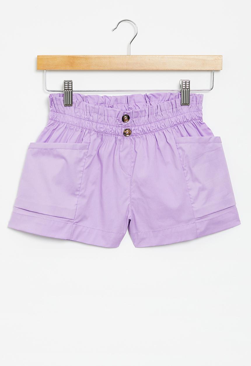 Superbalist - Cotton poplin short - purple