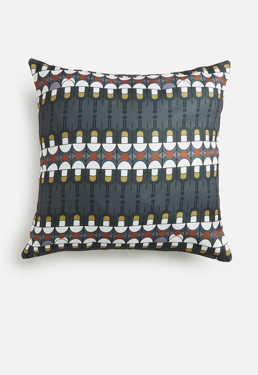 Fabric Bank  - Grace of the grey cushion cover- multi