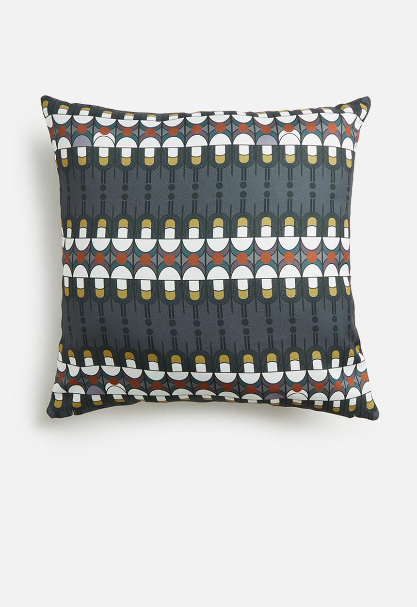 Fabric Bank  - Grace of the grey cushion cover- multi