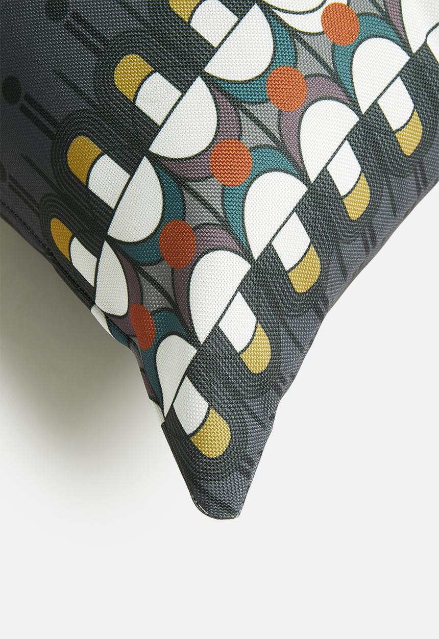 Fabric Bank  - Grace of the grey cushion cover- multi