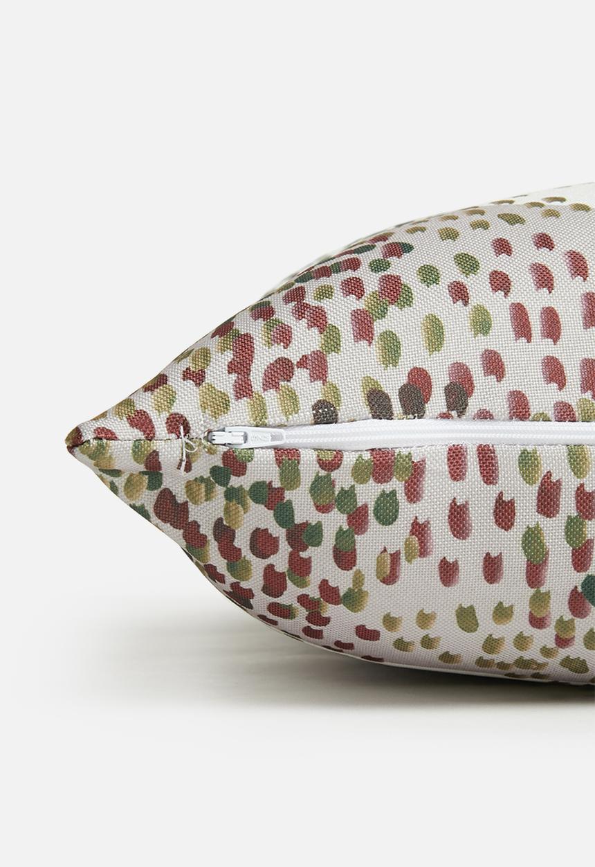 Fabric Bank  - Gather cushion cover- terra rosa