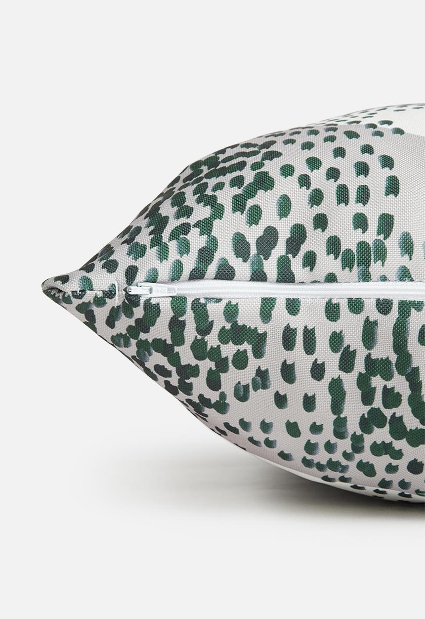 Fabric Bank  - Gather cushion cover- charborwn