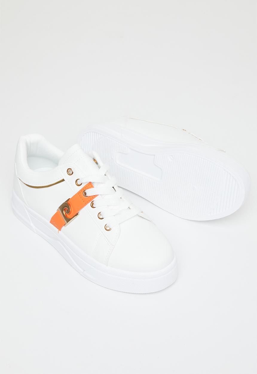 Pierre Cardin - Gard 1 sneaker - white & orange