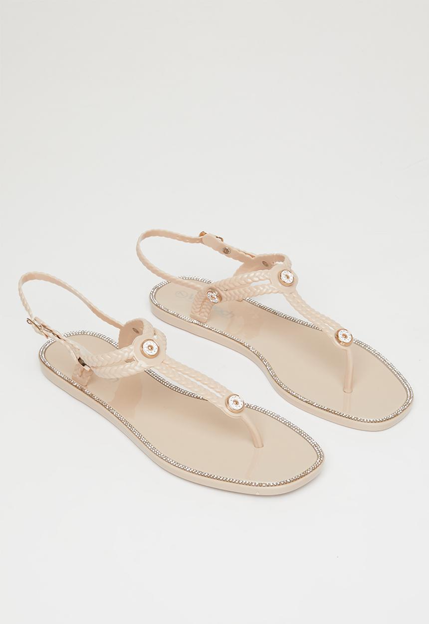 Viabeach - Cyprus 3 T-bar sandal - ecru