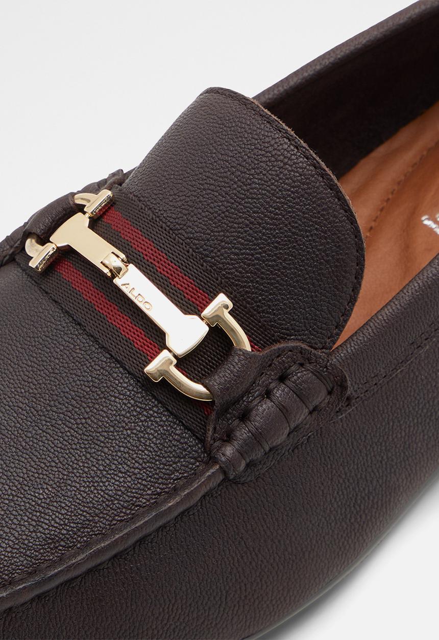 ALDO - Fangio leather loafer - dark brown