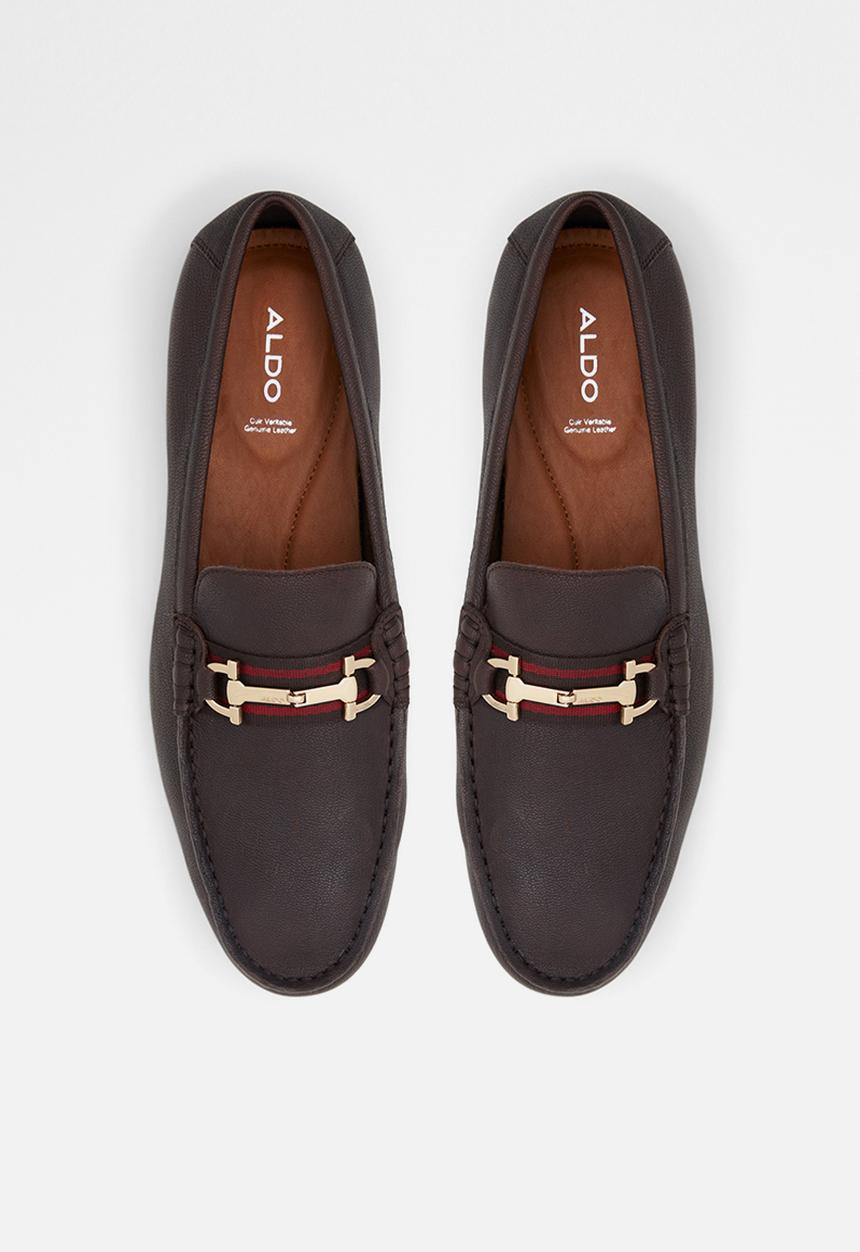 ALDO - Fangio leather loafer - dark brown