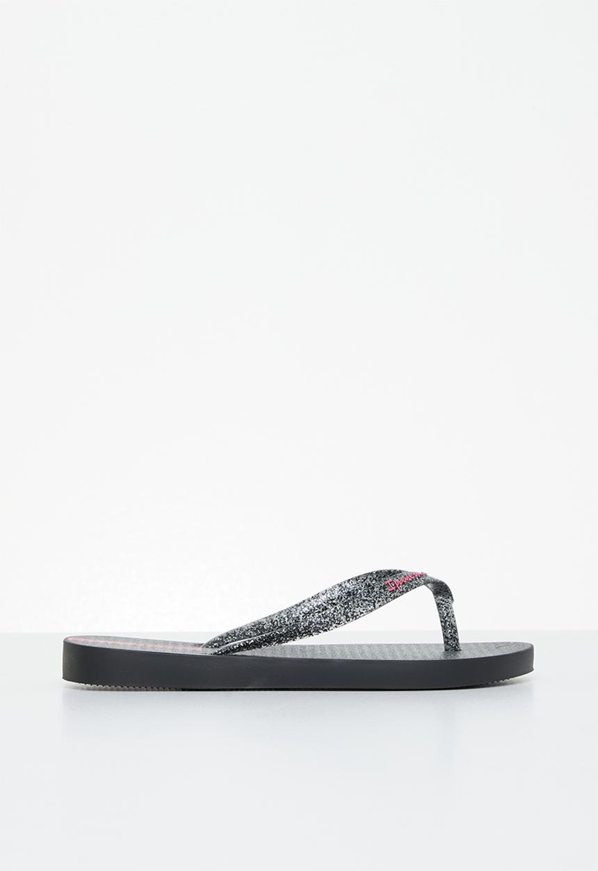 Ipanema - Girls flip flops - black & silver
