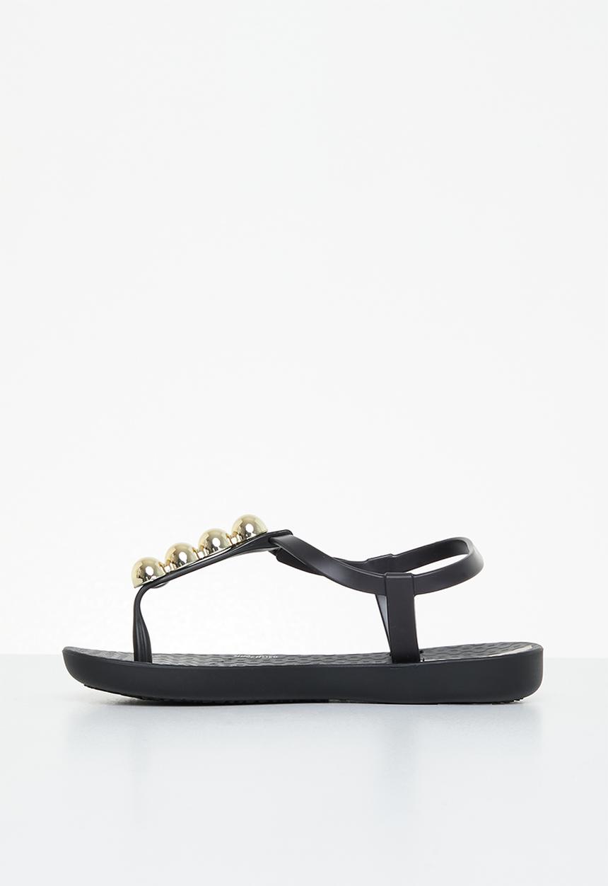 Ipanema - Beaded thong slipper -  black