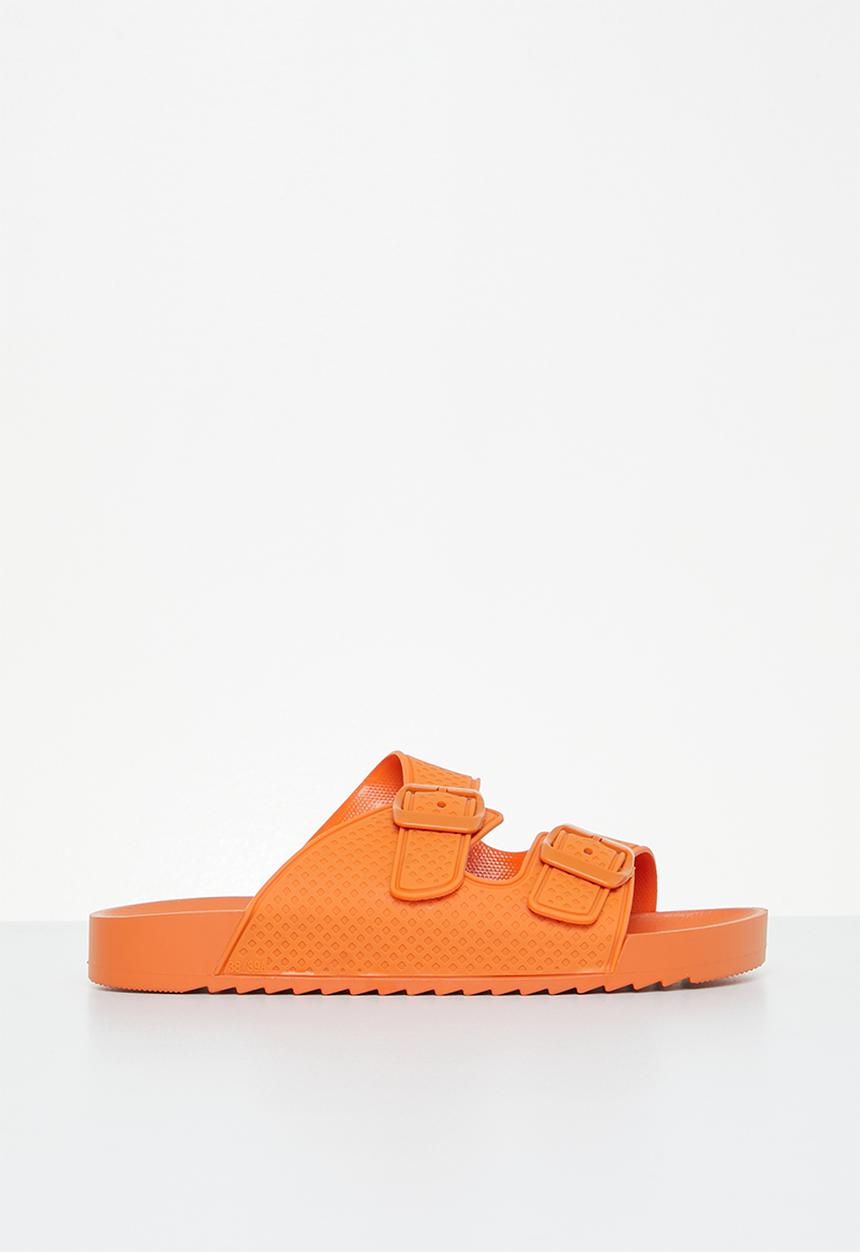 Rebel Republic - Kids strap slides - orange