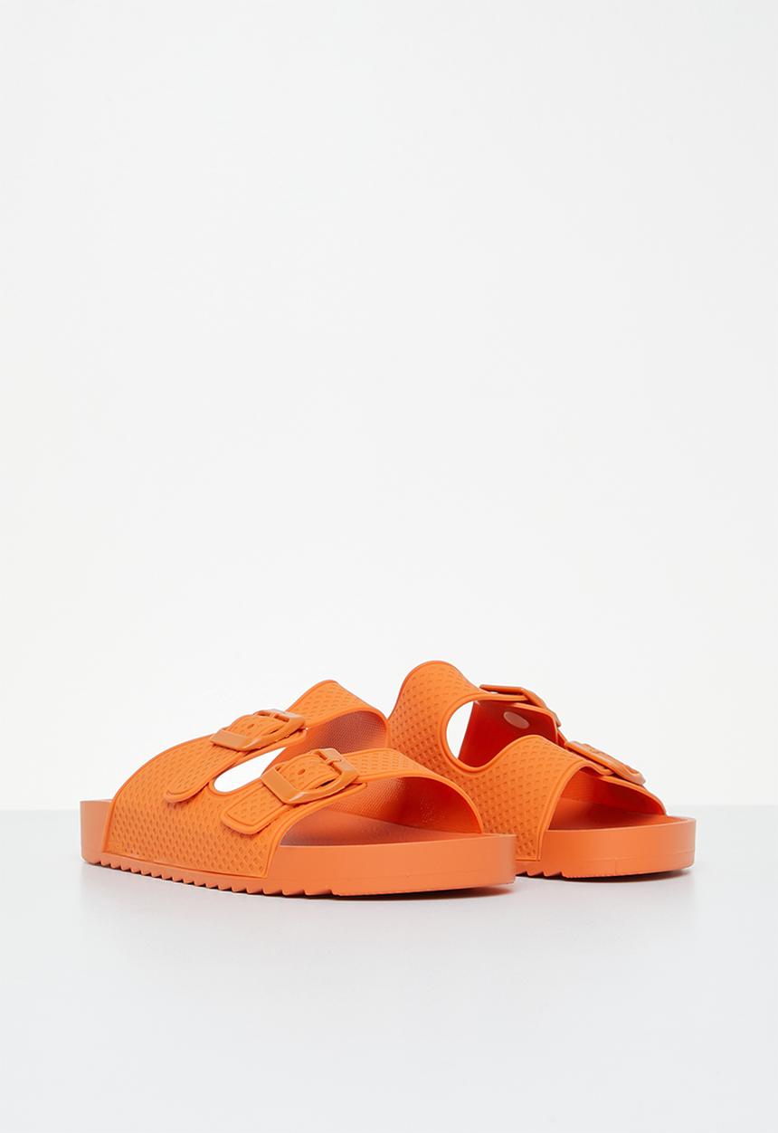 Rebel Republic - Kids strap slides - orange