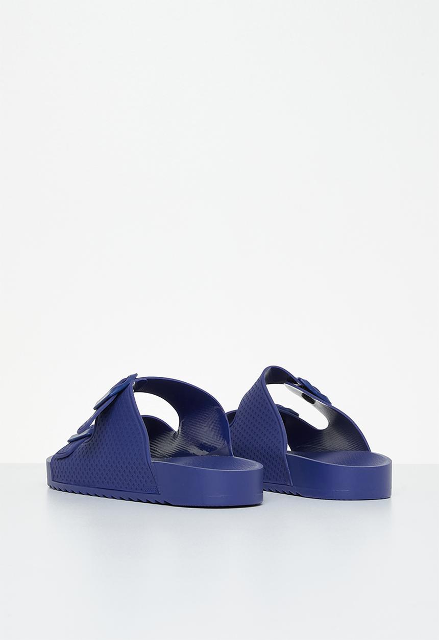 Rebel Republic - Kids strap slides - blue