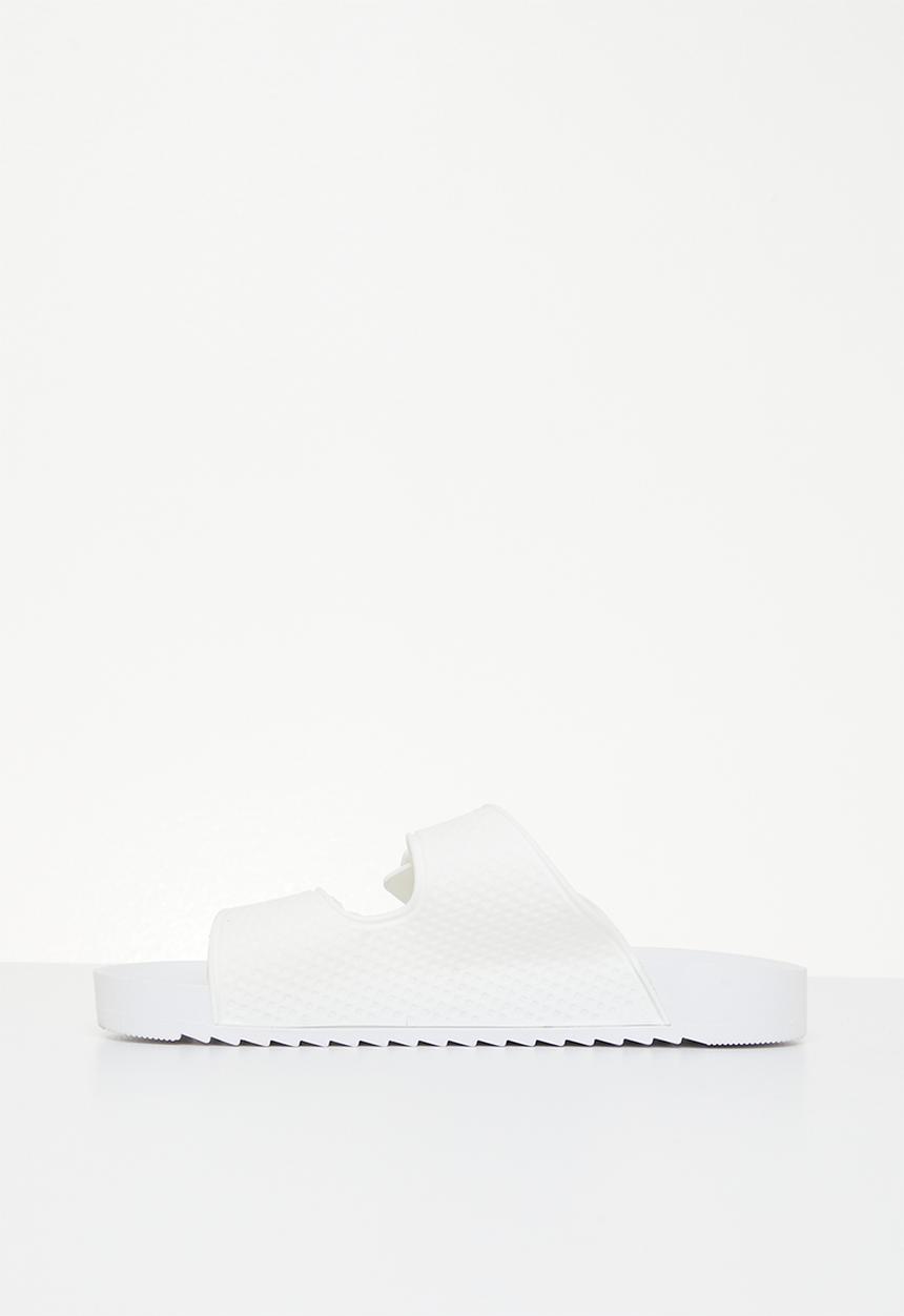 Rebel Republic - Kids strap slides - white