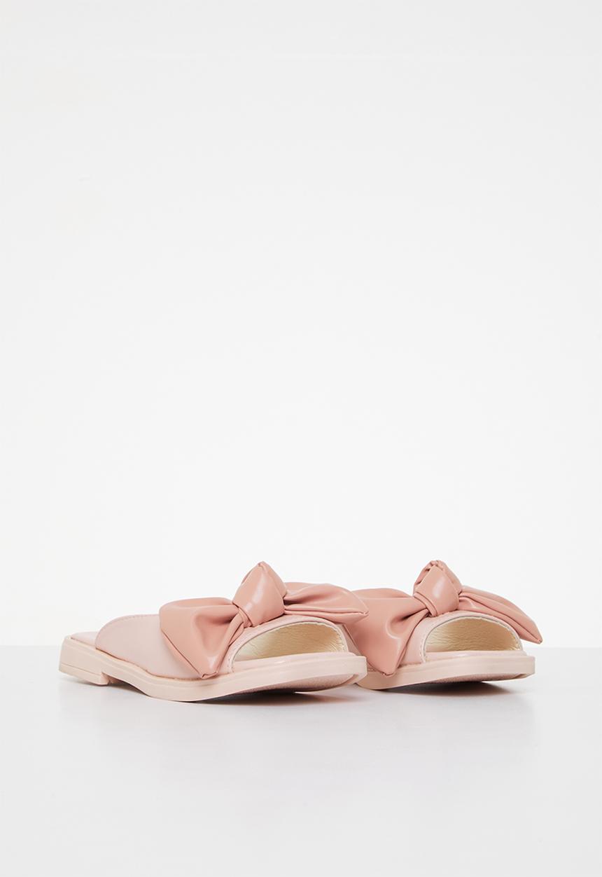 Rebel Republic - Girls bow slides - pink