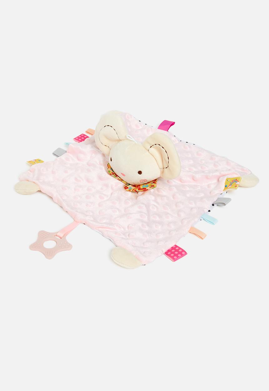 Pop Candy - Baby soft toy - pink & white