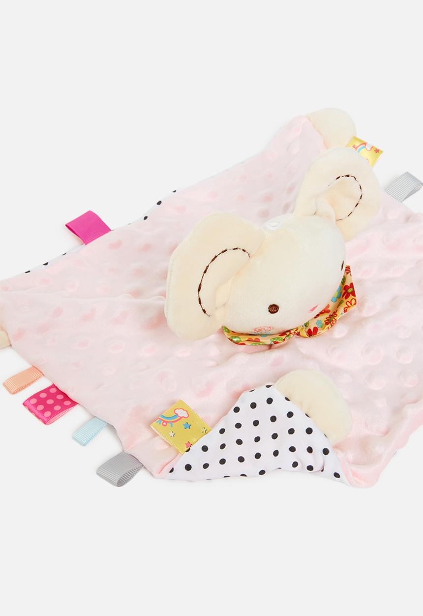 Pop Candy - Baby soft toy - pink & white