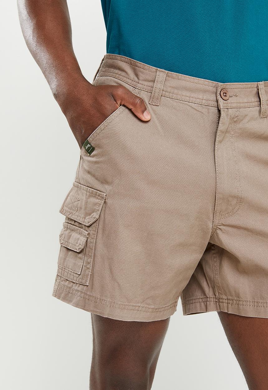 JEEP - Fixed waistband mountain man short - elm bark